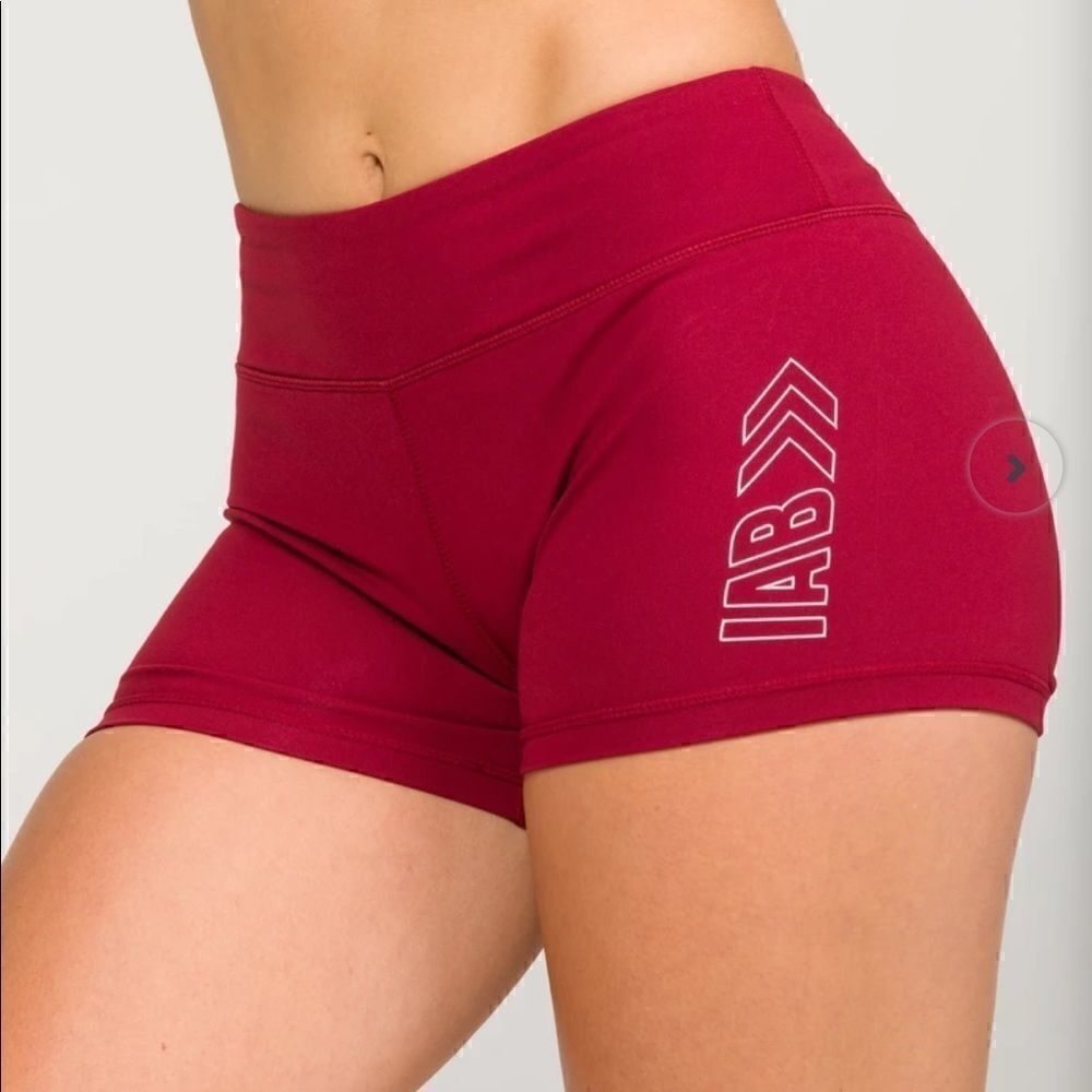 Euc IAB MFG  booty shorts burgundy bliss extra sm